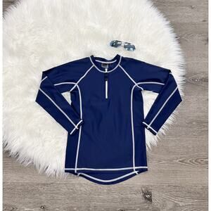 Toobydoo Navy Blue Rash‎ Guard Top 9/10Y